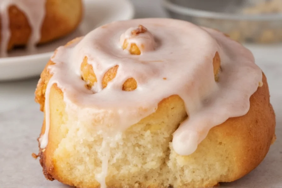 Three variations of TikTok cinnamon rolls: classic, apple cinnamon, and protein version arranged on wooden cutting board