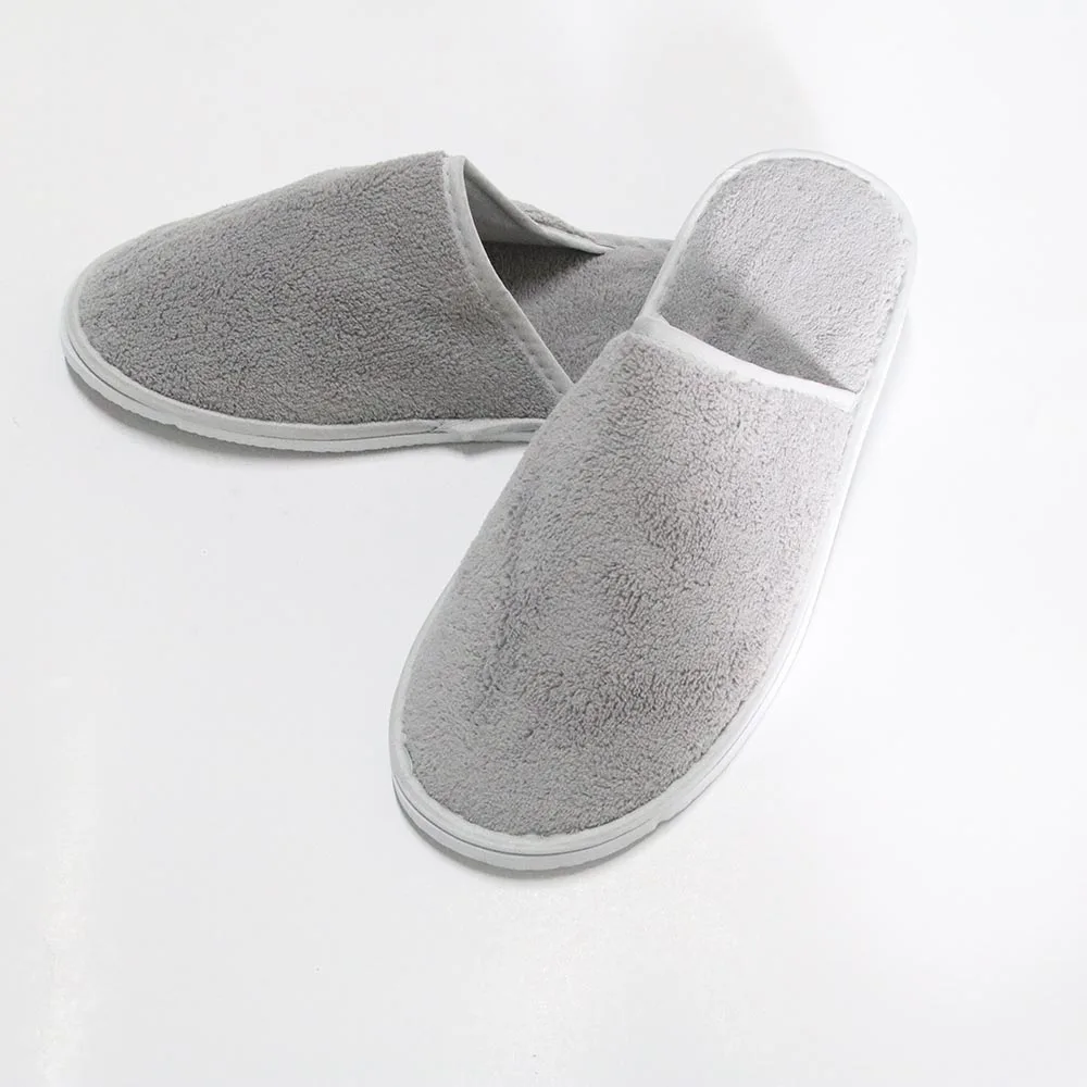 

high quality cheap washable grey color indoor men slipper