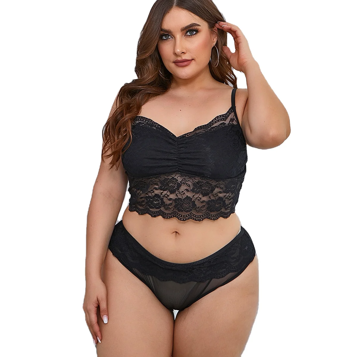 

Wholesale Large loose women's home wear suspender Sexy Lingerie Set