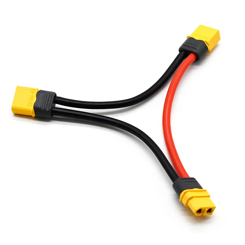 

Amass XT60 Series Harness XT60H Battery Connector Wire Dual Extension Y Splitter Cable Leads 12AWG For RC Lipo Battery