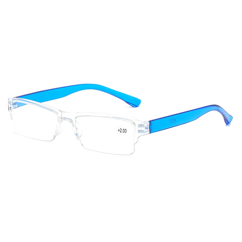 

Wholesale Promotional Cheap Unisex AC lens PC frame one piece anti blue light blocking reading glasses, Black,brown,purple,red,blue