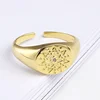 New Listing 925 Sterling Silver Female Ring Personality Compass Shape Open Rings Exclusive Designer Jewelry Gift Preference