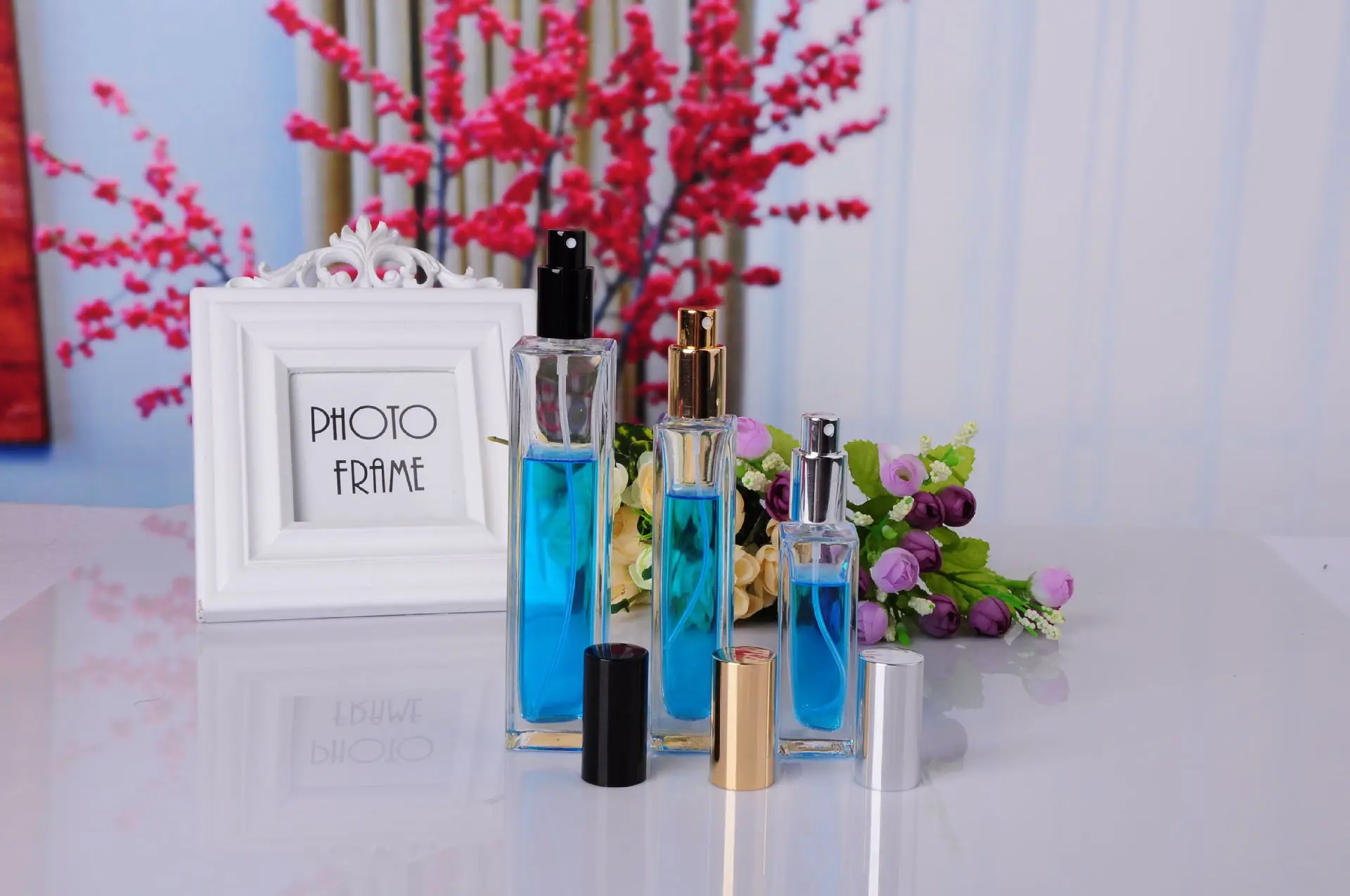 Perfume Bottles Blue/triangle Perfume Bottle/perfume Bottles Designer Perfume Bottles Buy