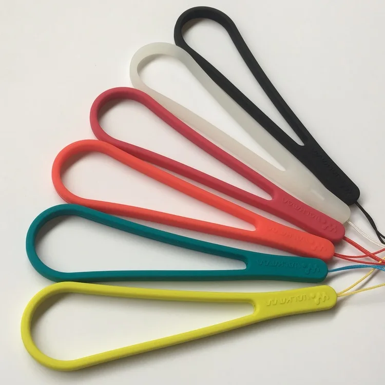 custom soft silicone Short hand wrist strap lanyard for hand sanitizer bottle holder tools mini hand hold fan phone speaker .jpg