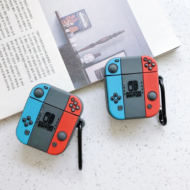 

Lovely Silicone Case For iphone wireleses earphone, Cute Shockproof Cartoon Full Protective Earphone Case, 5 colors