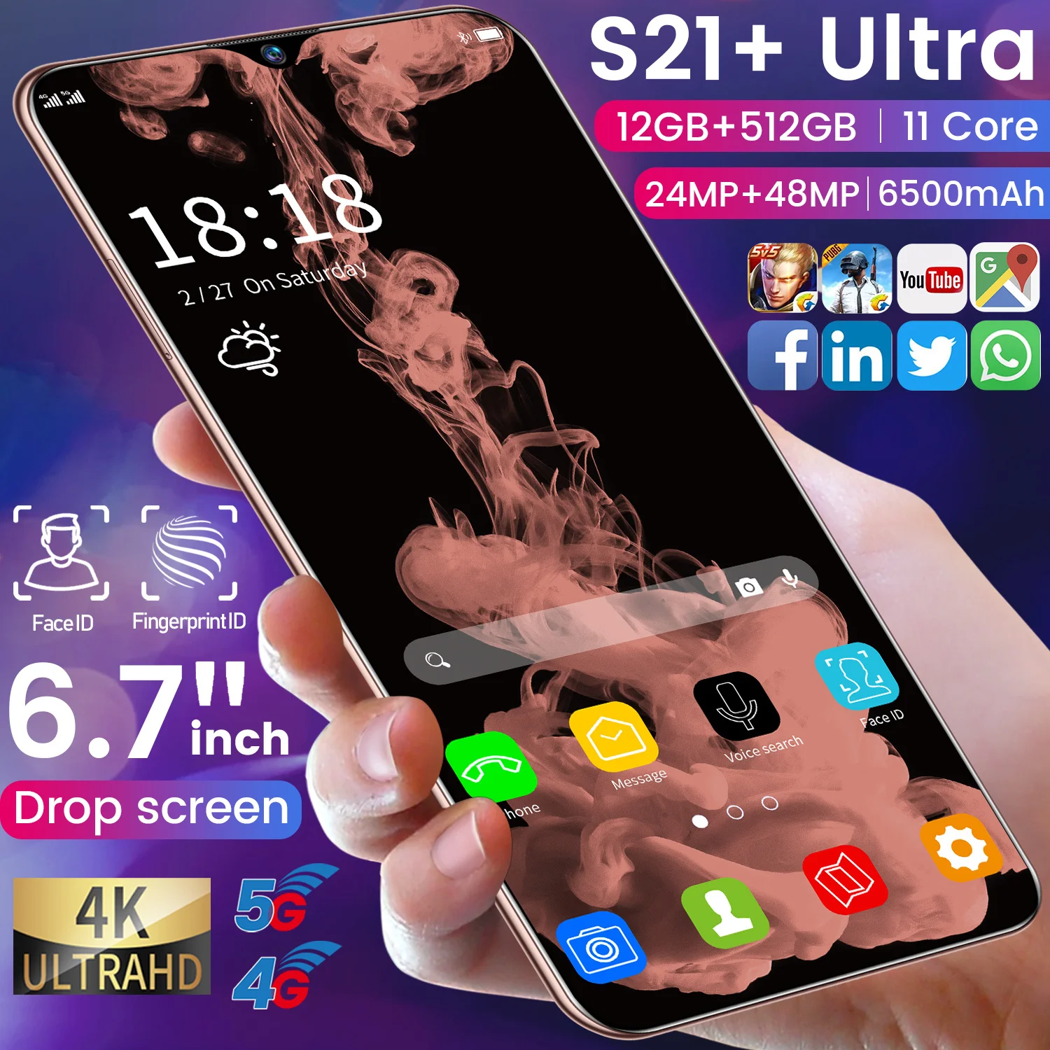 

Android Handset Telephone Poco M2 Pro Mobile Phone