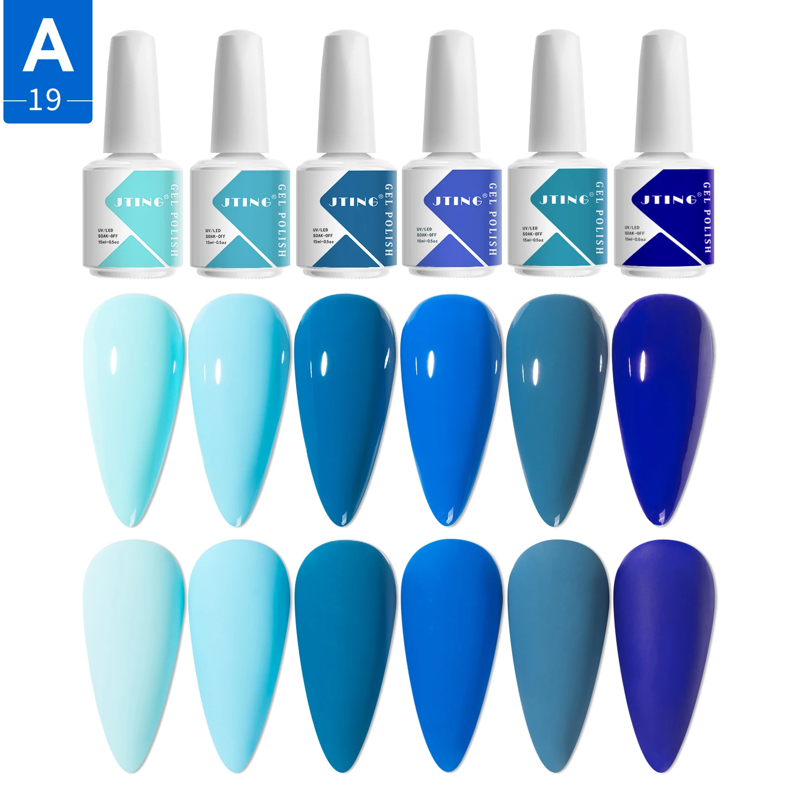 

JTING professional china wholesaler gel polishes 6colors set box custom uv gel nail polish private label nail tech supplies