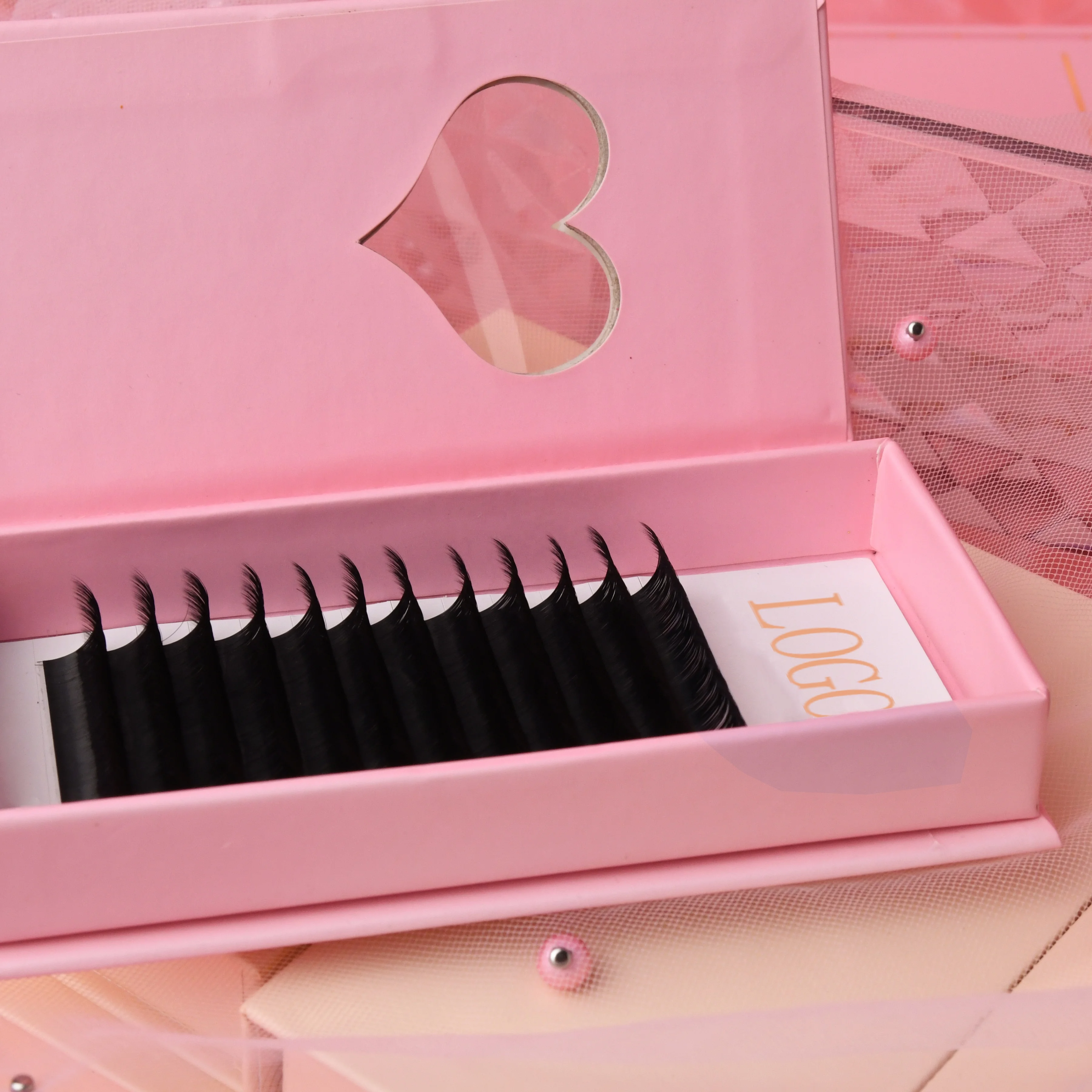 

Cashmere volume lashes 0.18 Mink Individual Lash Tray Volume/Classic Eyelash Extensions