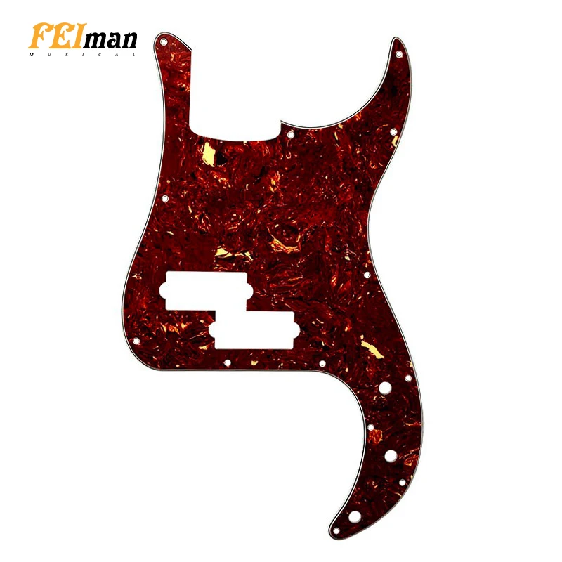 

Pleroo 13 Holes USA/Mexico Standard P Bass Style Guitar Scratch Plate Without Truss Rod Hole Various colors Pickguard for Fender