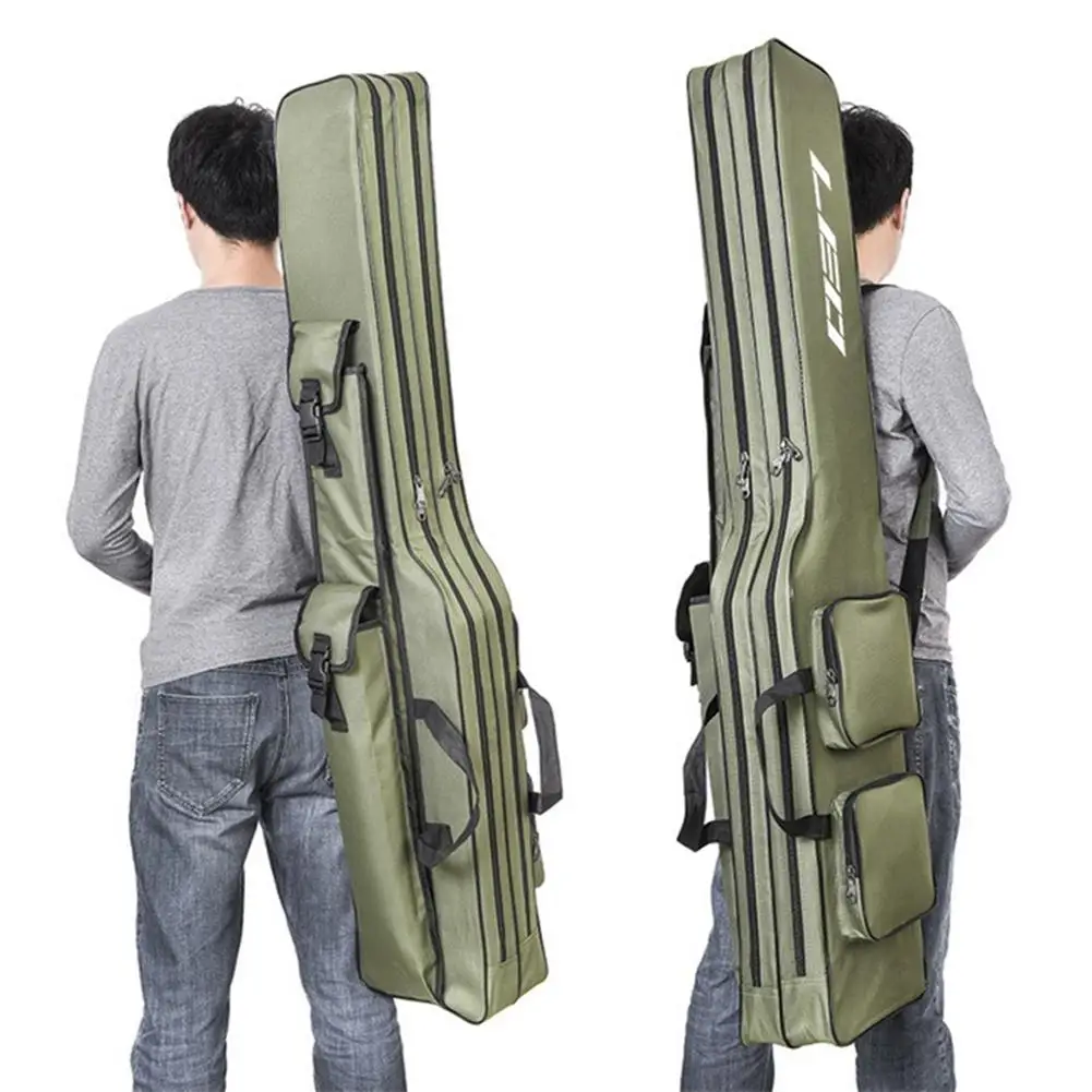 

NEWMAJOR 1.3m Large Capacity Folding Fishing Pole Storage Bag Fishing Tackle Bag Fishing Rod case