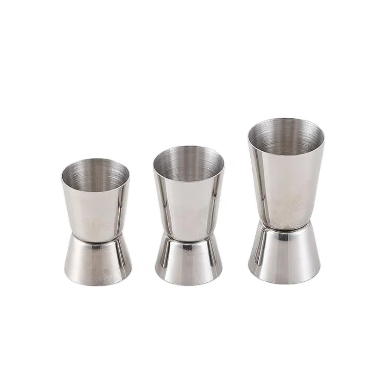 

Food Grade 304 Metal Stainless Steel Bar Tools Gold/Silver Color For Barware Cocktail Jigger