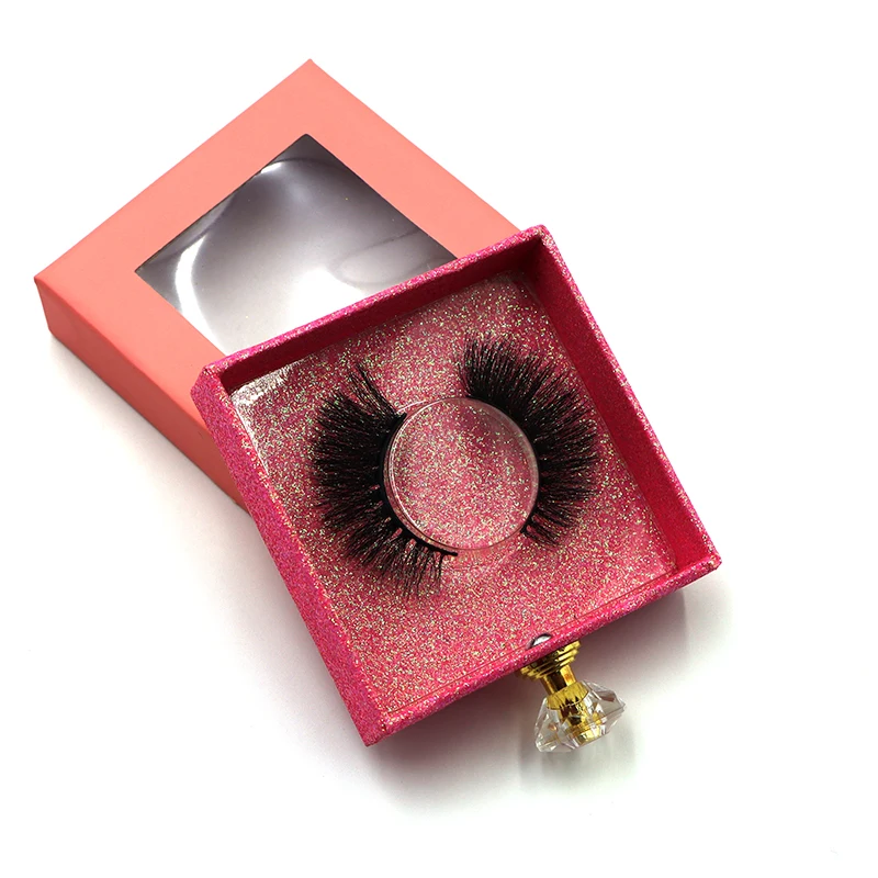 

mink eyelashes vendor 3d 25mm mink eyelash with private custom packaging, Natural black