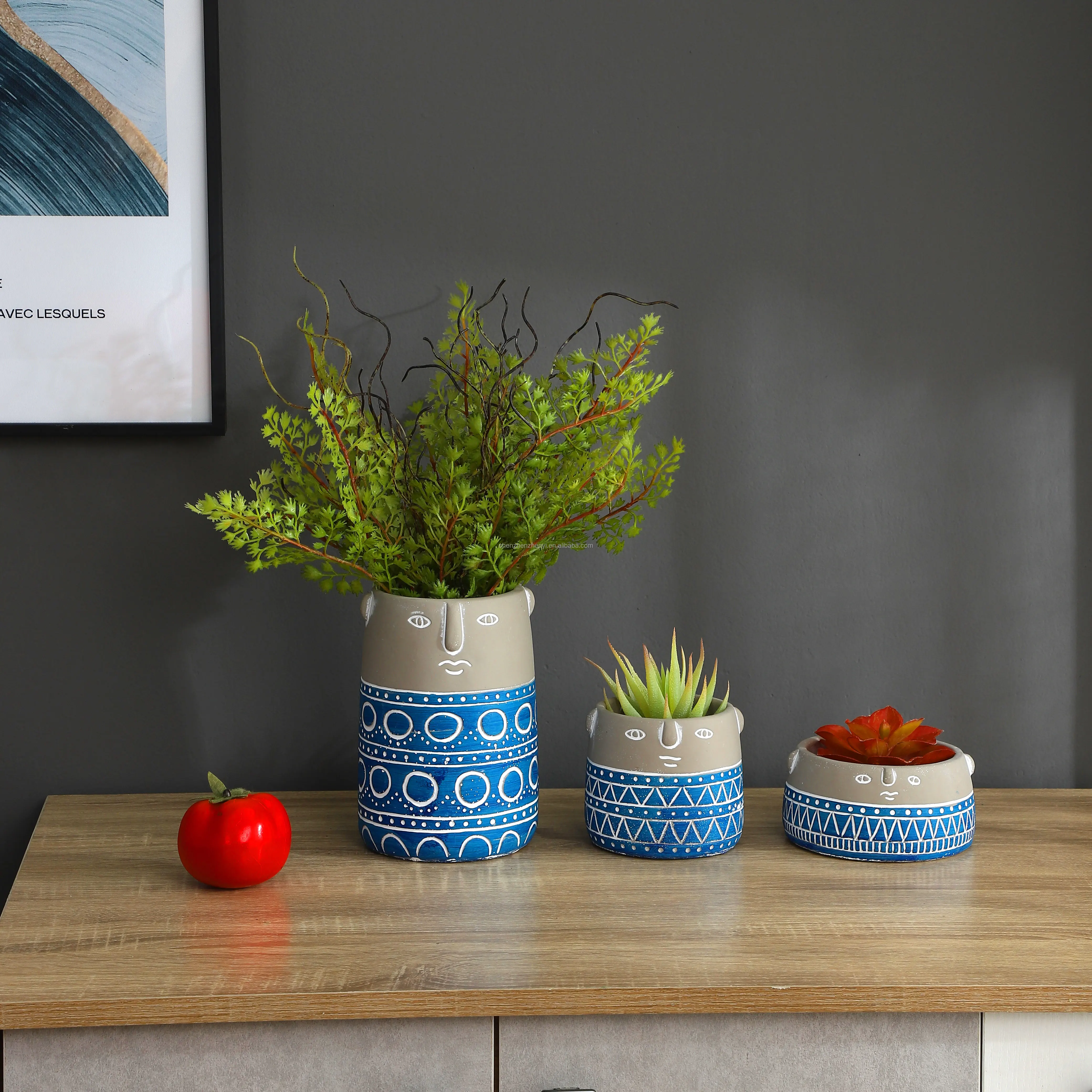 

Amazon's best selling modern simple office countertop wall pendant flower pot ornament plant pots aero pot