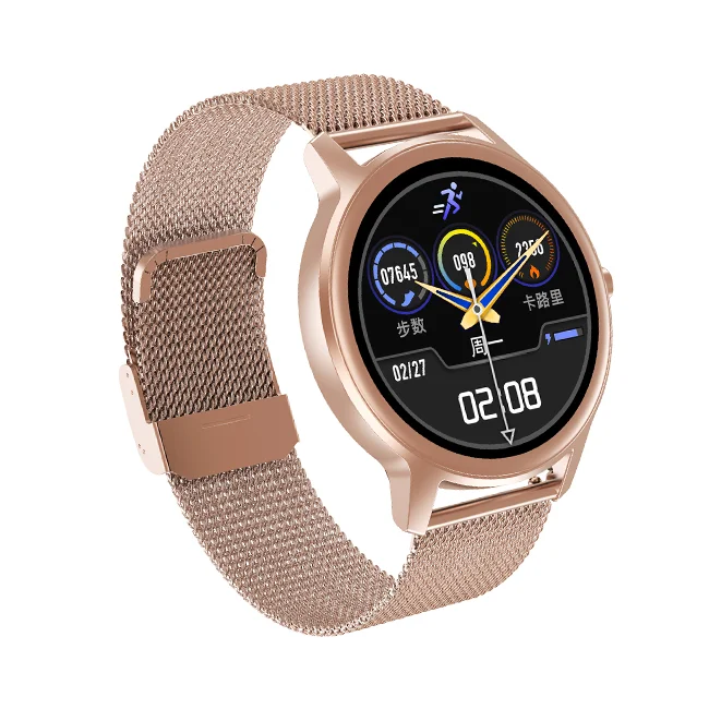 

1.28 Full Touch Screen Heat Rate Health Women Smartwatch DT56