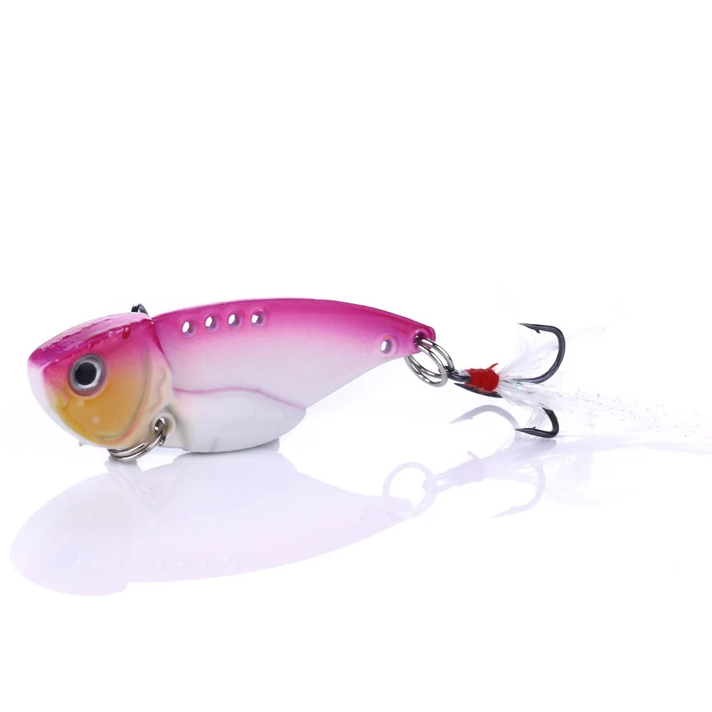 

Peche Isca Artificial Pescaria Pancing 5.5cm 11g Metal Vib Fishing Lures, 5colors