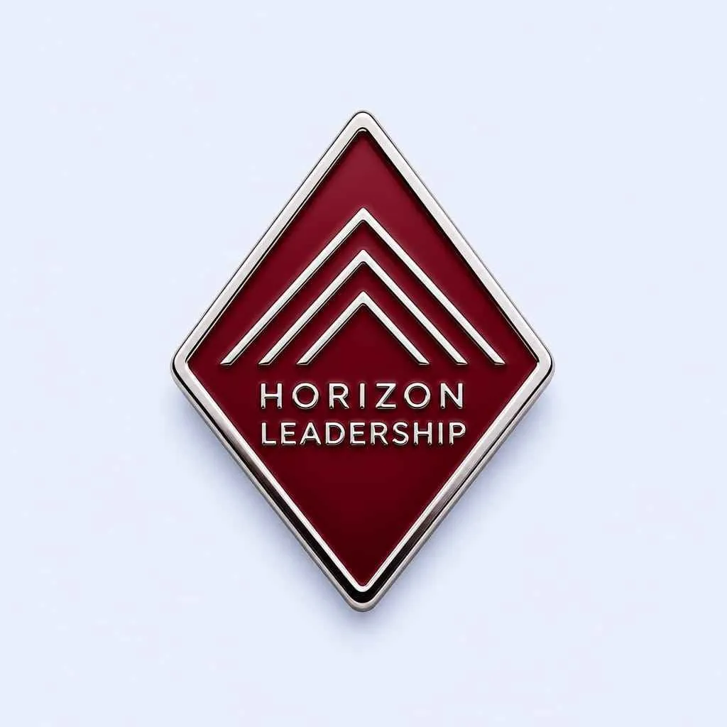 Burgundy Diamond Chevron Pin