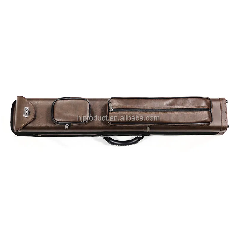 Premium Quality PU Leather  8 Holes 1/2 Billiard  Cue Case 3B5S to Carry 3 Butt 5 Shafts for  Pool Cue Sticks for Sale