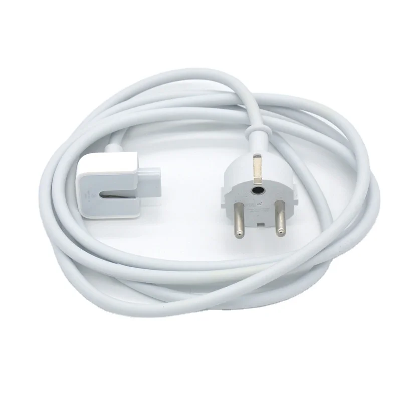 

1.8m UK US EU AU 45w 60w 85w laptop power adapter pd charger cable cord extension for MacBook charger, White