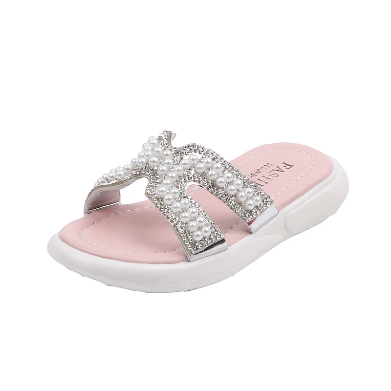 

Hot selling beautiful bling bling children shoes kids girls slippers