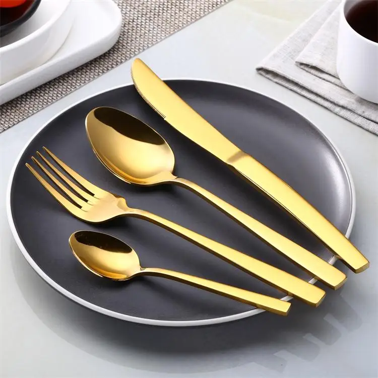 

Elegant New Model PVD Titanium Coating 18/10 Stainless Steel Cutlery Set/ Flatware Set/Tableware For Restaurant, Customized