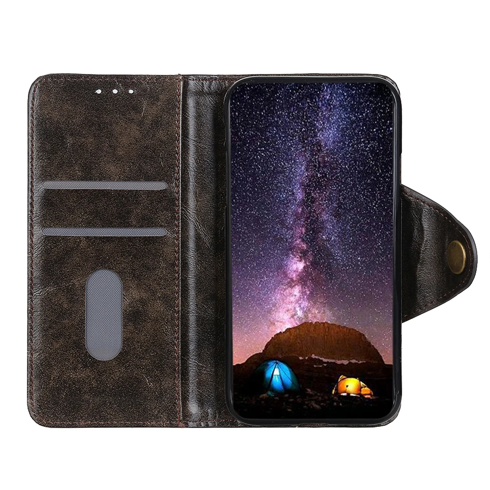 

Copper buckle Dermis striae PU Leather Flip Wallet Case For Samsung Galaxy A33 5G With Stand Card Slots, As pictures