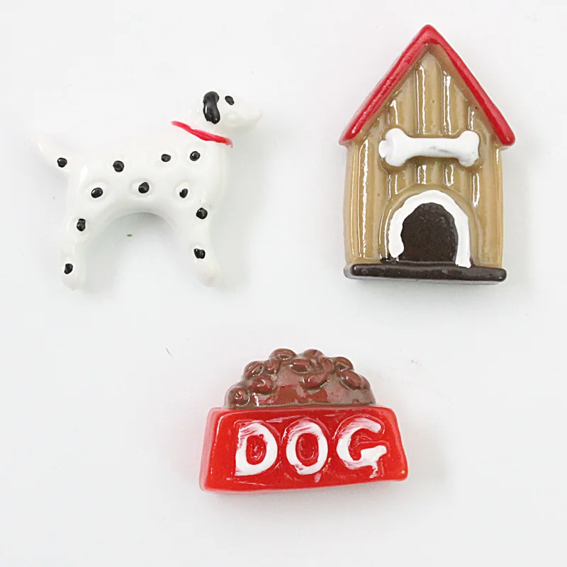 

yiwu wintop kawaii style spotty dog food house design flatback resin cabochons phone case decoration