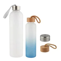 

Eco Friendly Product Special Offer Promotion 1000ml Glass Bottles Frosted Finish Drinking Sport Water Bottle