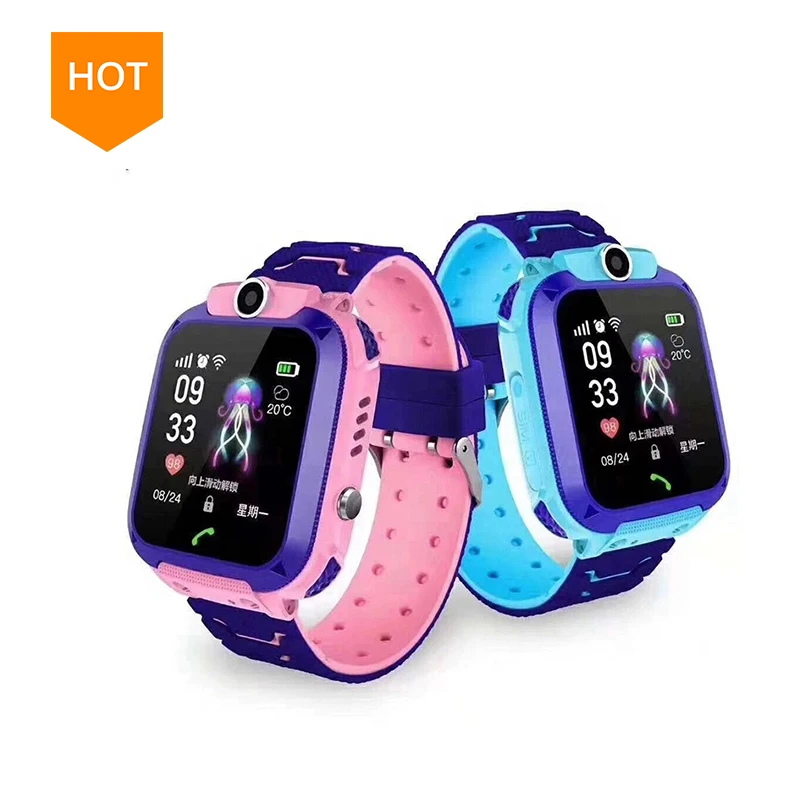 

Hot sale IP67 waterproof 2G anti-lost child gps smartwatch phone q12 kids smart watch