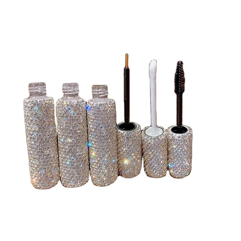 

Lipgloss containers tube Rhinestone mascara liquid eyeliner lip gloss empty bottle portable travel size