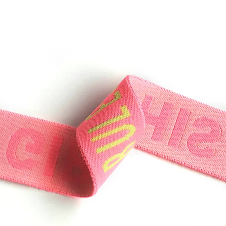

pink color hot selling fabric elastic resistance bands elastic rubber bands for underwear