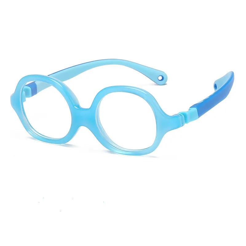 

New fashion children flat glasses multi-functional soft silicone all-match students and children can customize LOGO sunglasses, As the picture shows