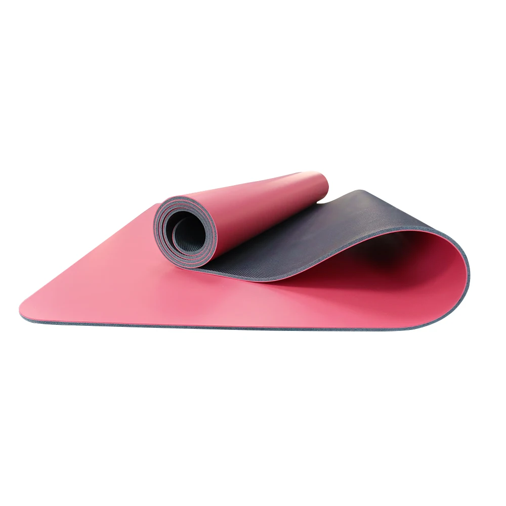 

Yoga mat PU rubber custom position line Professional Yoga Mat Fitness Gym Mat, Customized color