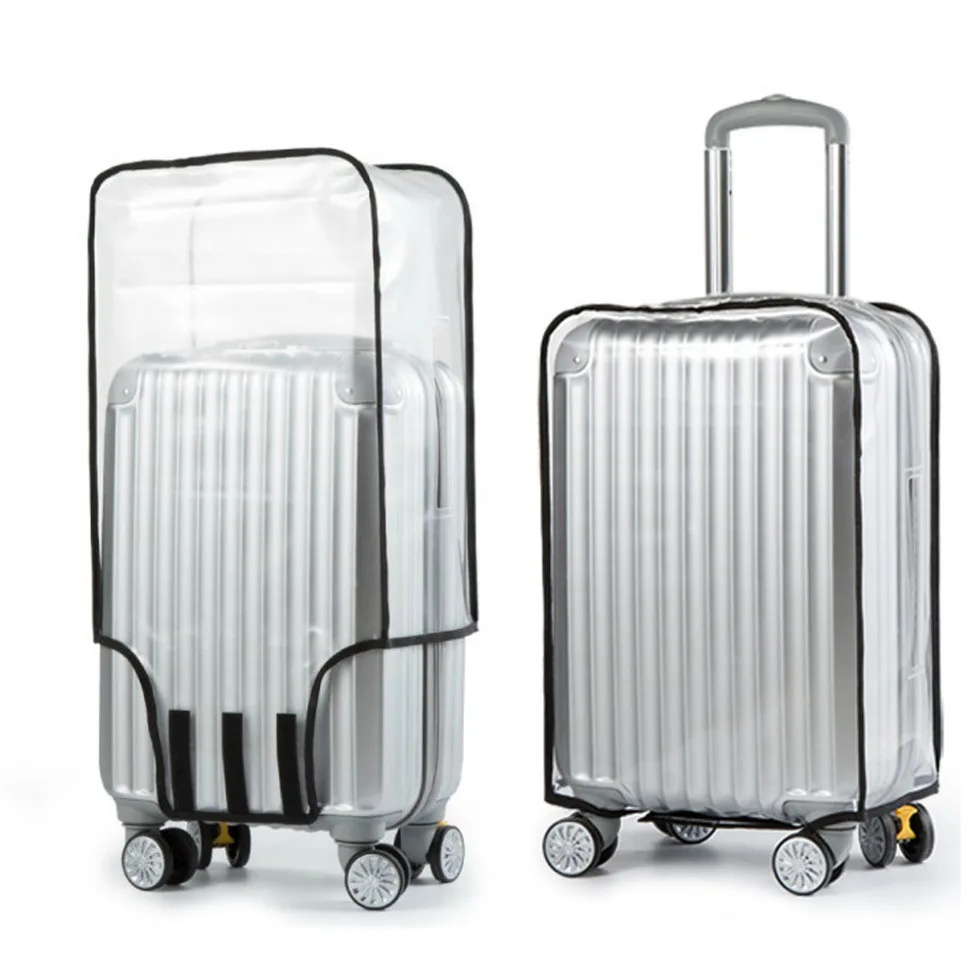 Factory Price PVC Suitcase Cover Waterproof Transparent Luggage Protector Several Sizes Thicken Rolling Luggage Cover