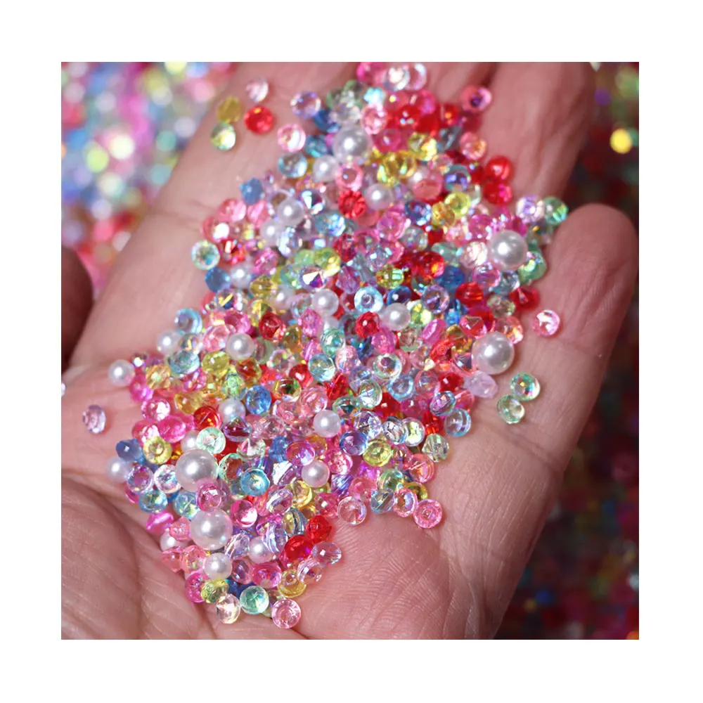 

Pearl Diamond Confetti Vase Filler Party Decoration for Weddings Bridal Shower Acrylic Crystals Filler Beads Table Scatter