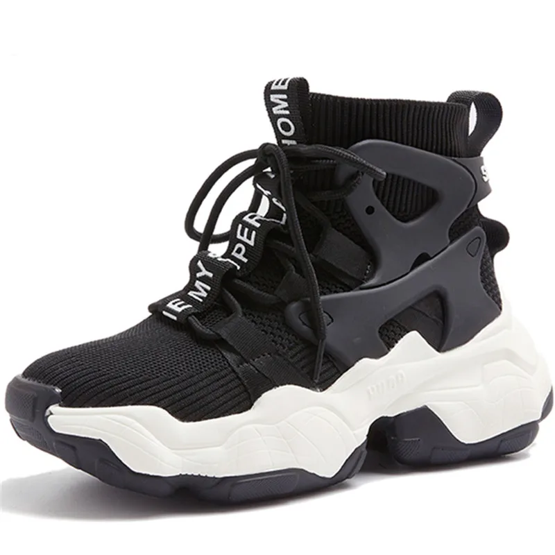 

Dropshipping Women's High TOP Sock Shoes Fashion Trends Women Chunky Sneakers Summer Comfortable Casual Footwear for Female