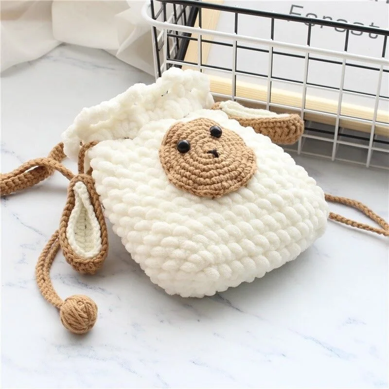 

Cotton Crochet girl Handmade Bags, Customized color