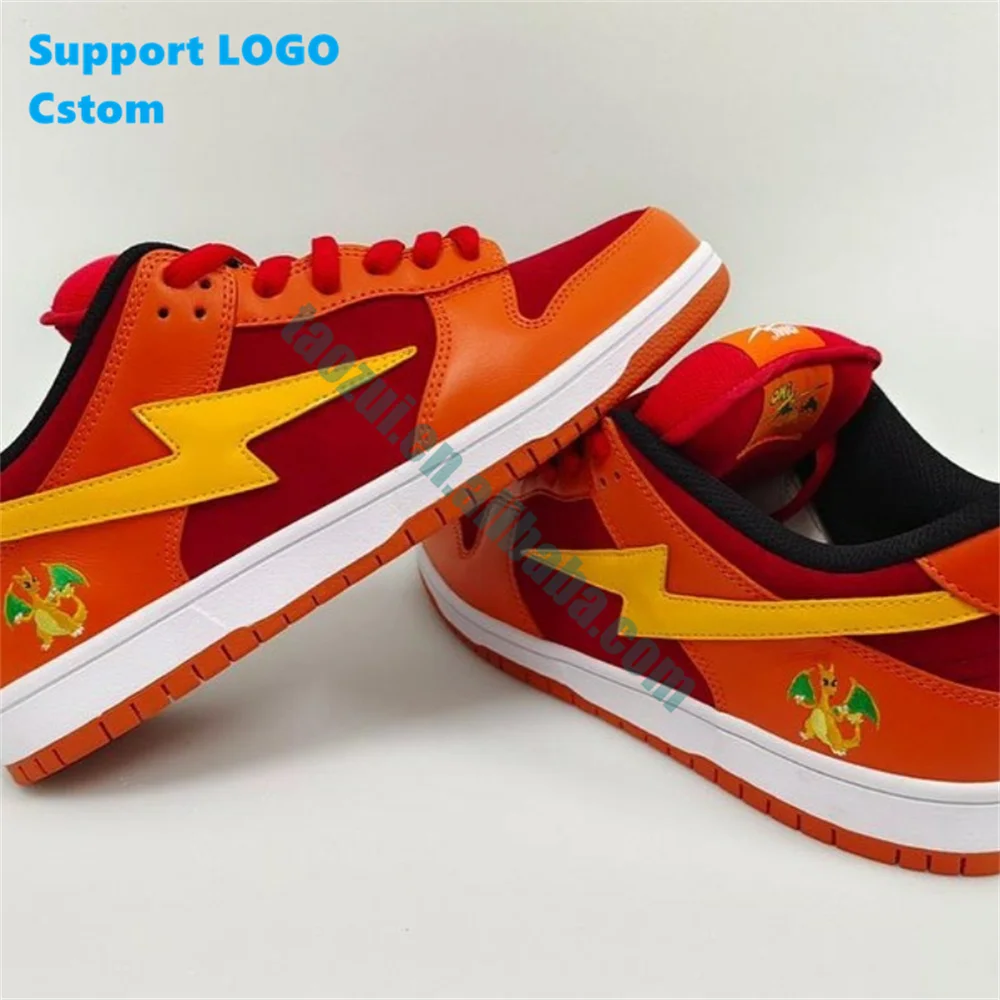 

2022 Factory customization designer custom wholesale manufacturer high quality leather custom sbdunk men's basketball shoes, White