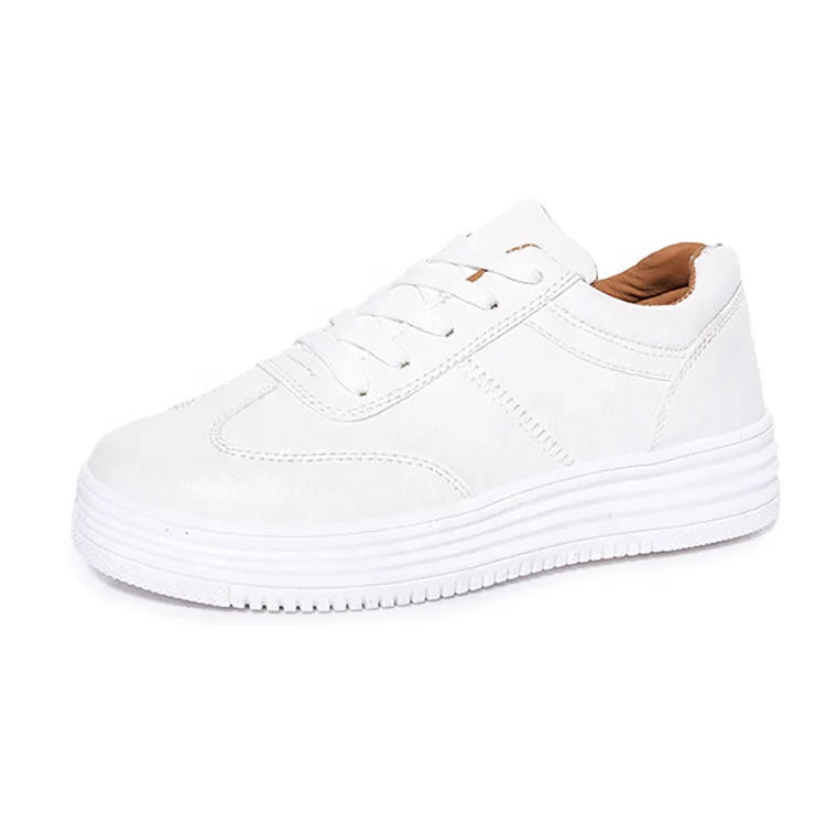 

Good workmanship durable white canvas plain white shoes wholesale