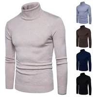 

Top Quality New Sweaters Fashion Turtleneck Warm Pullover Knitted Sweater For Men