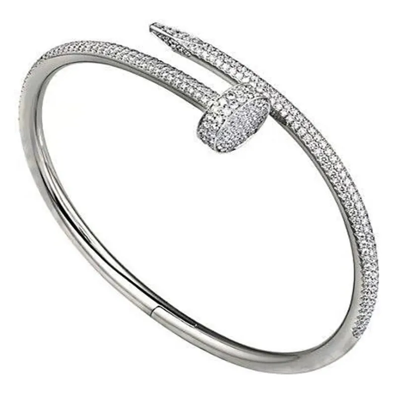 

High quality multi diamond nail Bracelet luxury wedding Bracelet