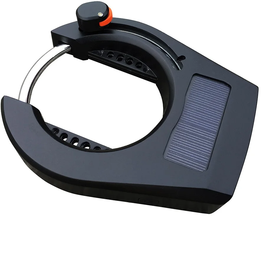 

BLE bicycle lock Smart horseshoe lock APP scan code unlocking Solar panel Long work bike lock