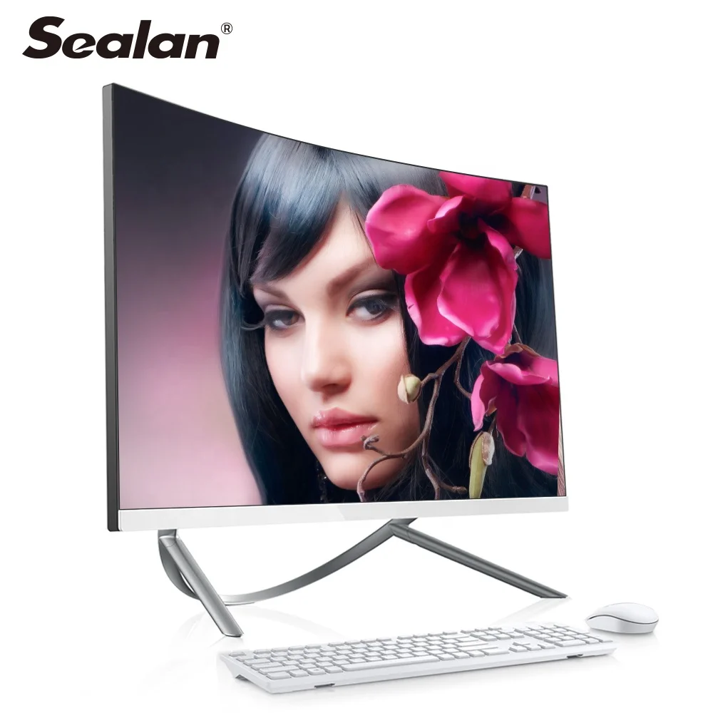 

SEALAN 27 inch high quality core cpu i3 i5 i7 curved aio gaming pc all in one all in one barebone pc computer
