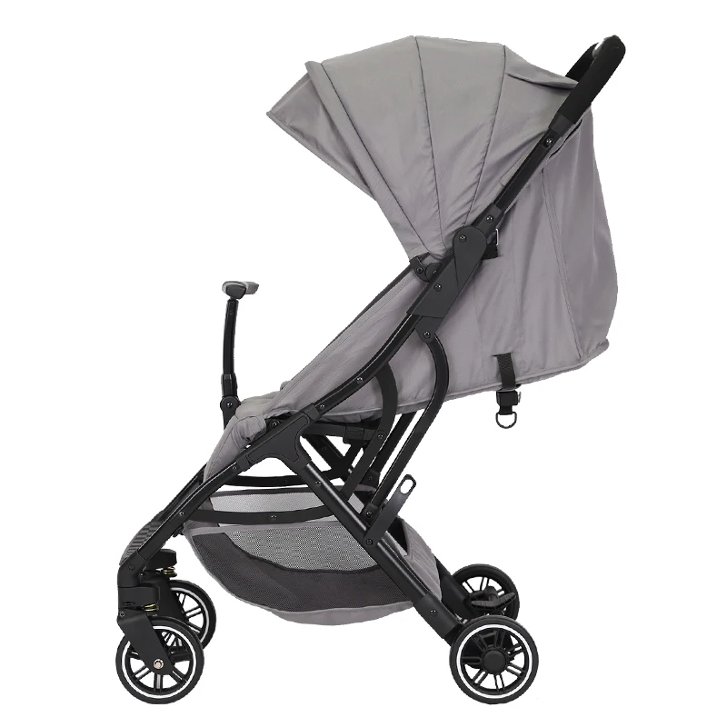 

Baby Carrier Travel Stroller System Foldable Luxury Travel Strollers Baby Safety Stroller, Grey
