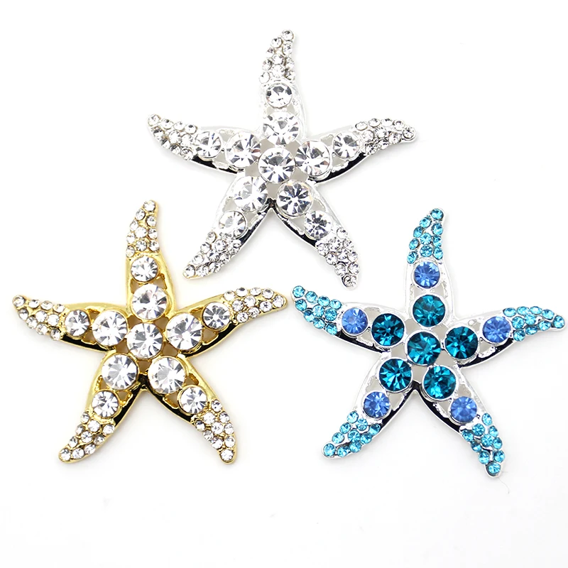 

Fashion Jewelry Accessories Rhinestone Star Brooch Flat back Button, Millions of colors
