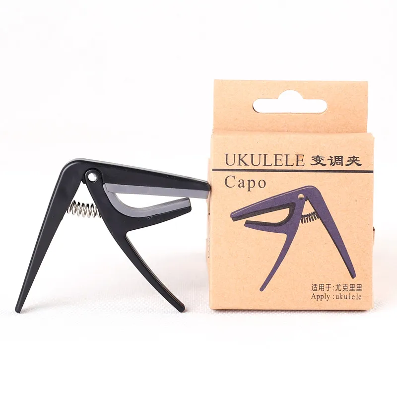 

Wholesale guitar ukulele capo clip tuners ukelele guitar cheapest capo, Black, blue