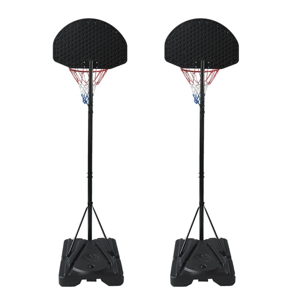 

Wholesale Indoor Outdoor Height Adjustment Square Tube Movable Sports Equipment Basketball Hoop For Kids