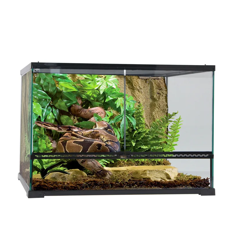 

Manufacturers wholesale Amazon sells Reptile box tank lizard reptile cage Float glass reptile terrarium, Transparent