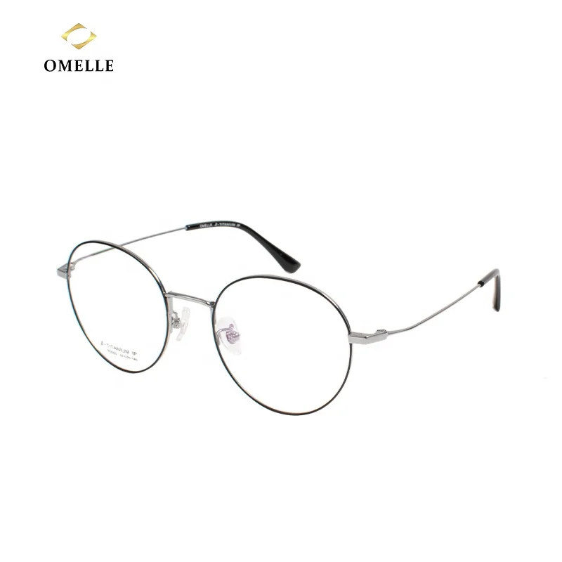

Ultra light Unisex Prescription Spectacle Round Glasses Optical Pure Titanium Eyeglasses Frames