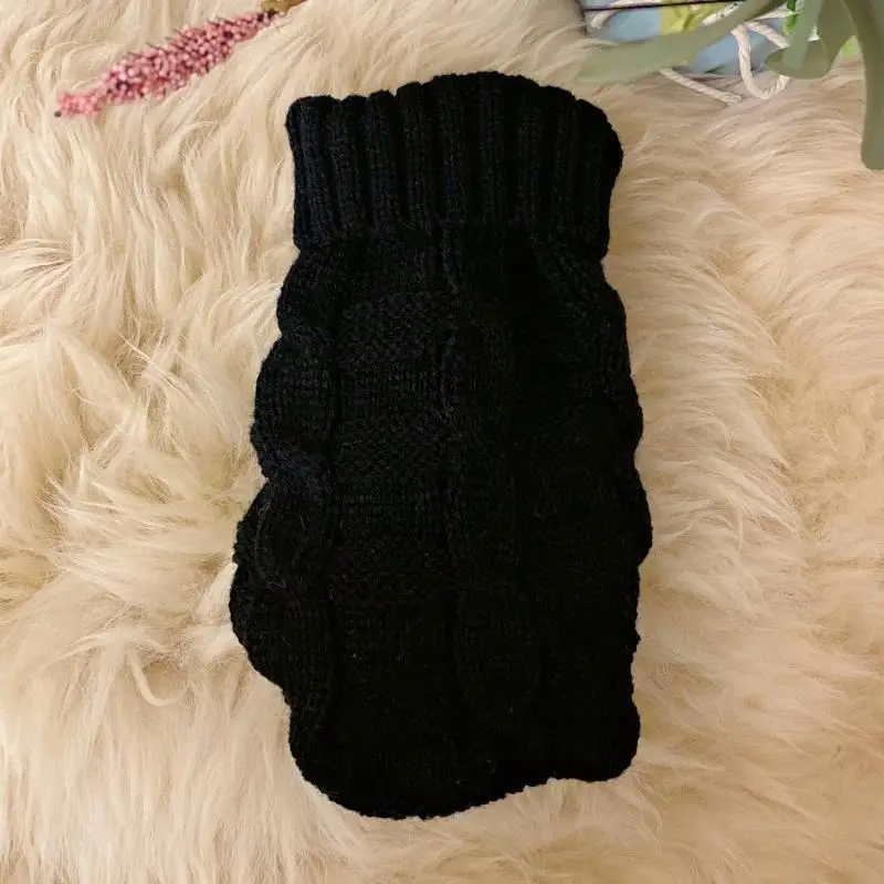 

Pet Cat Puppy Clothes Turtleneck Knitted Winter Warm Clothes Small Dog Cat Sweater, More