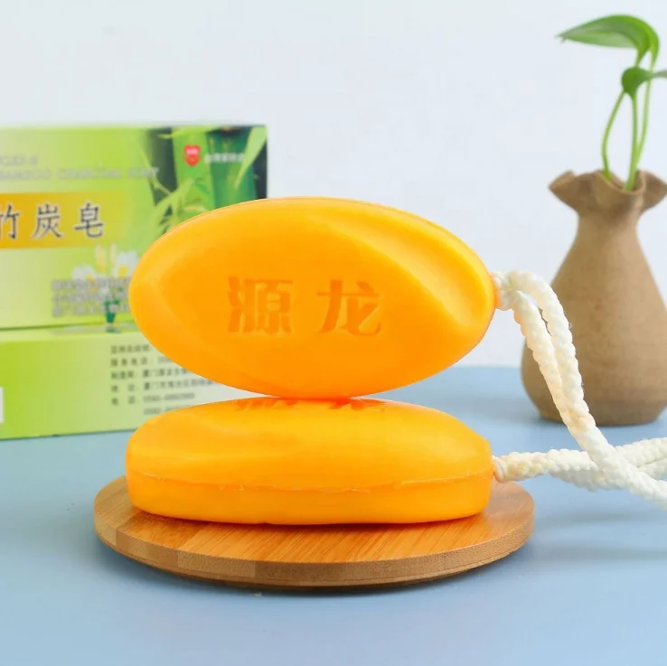 

Factory Direct Sale Turmeric Bamboo Charcoal Cold-pressed Soap Bar Turmeric Essential Oil Handmade Anti-acne Soothing Relieving